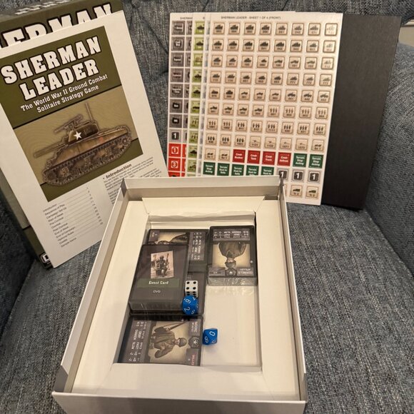 Sherman Leader (open, unpunched, cards sealed) Dan Verssen Games (DVG) - Picture 4 of 13